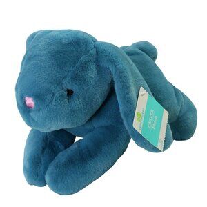 MTY International Blue Bunny Rabbit Soft Plush Stuffed Animal Toy Easter